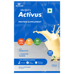 Activus Vanilla Flavour Zero Added Sucrose Refill Powder 400Gm